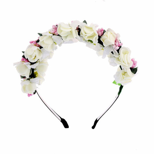Corona fragole e fiori