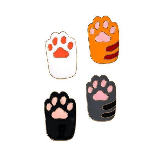 Spilla gatto con effetto goccia
