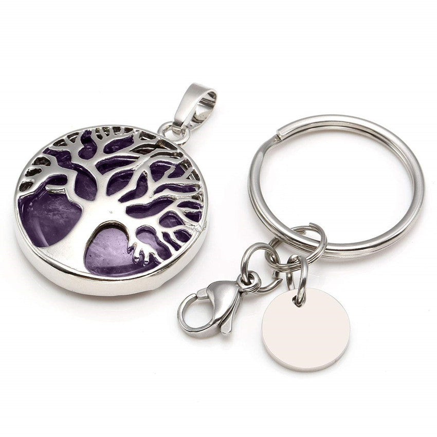 Collana albero della vita rotonda cava