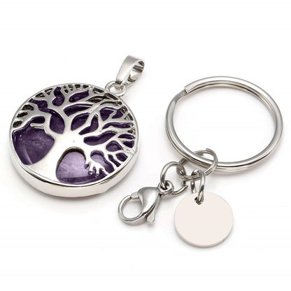 Collana albero della vita rotonda cava