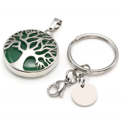 Collana albero della vita rotonda cava