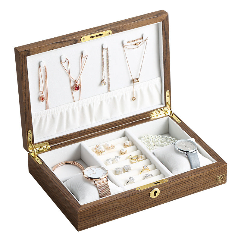 Collana con lucchetto legno
