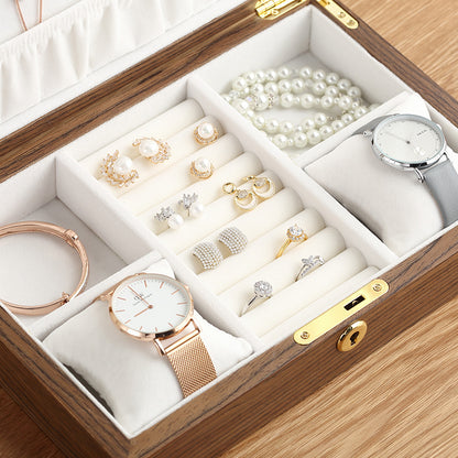 Collana con lucchetto legno