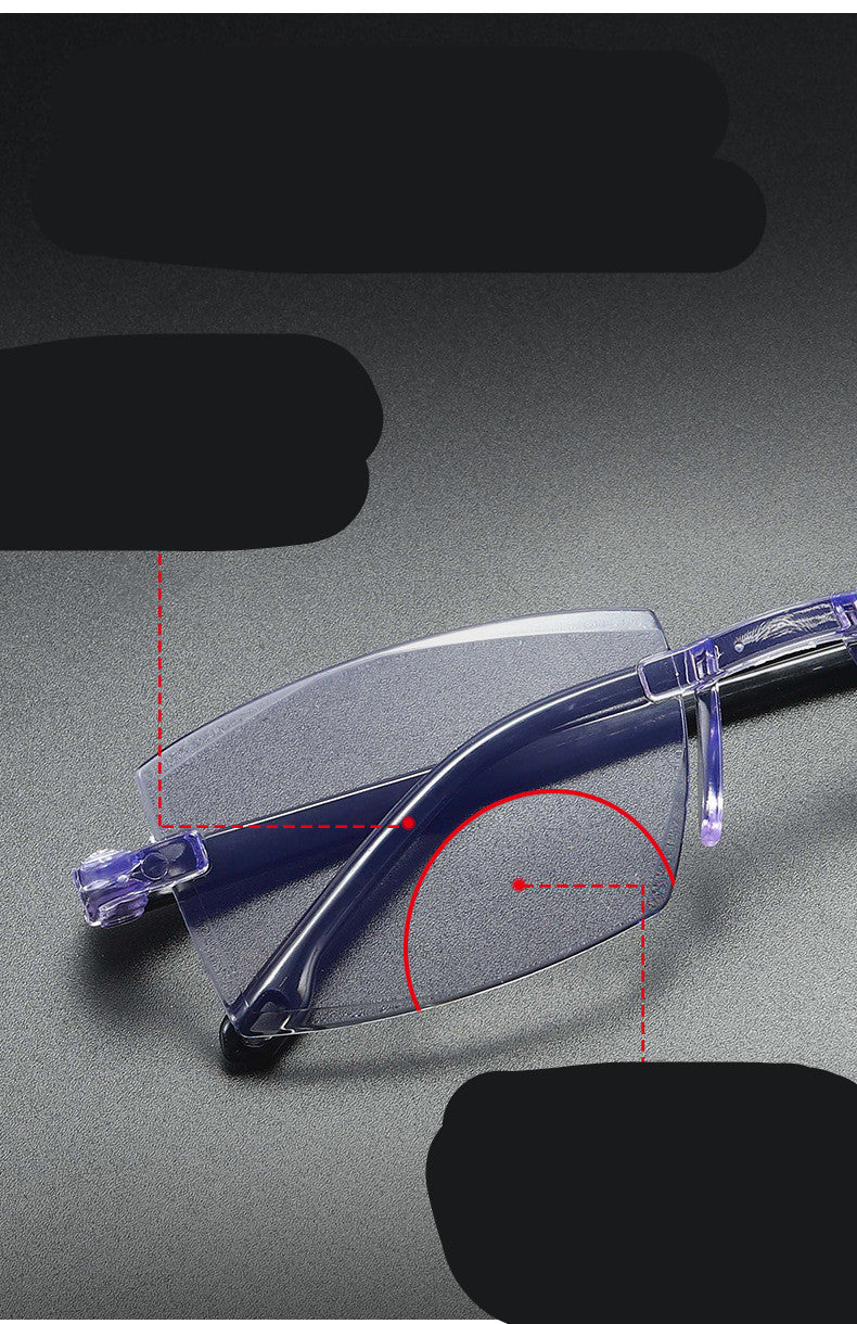 Occhiali da lettura senza montatura anti-luce blu