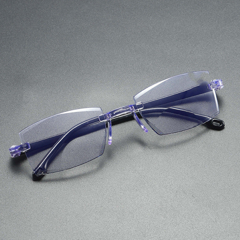 Occhiali da lettura senza montatura anti-luce blu