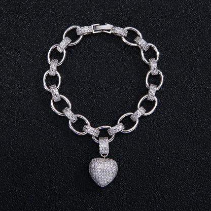 Set collana cuore dorata