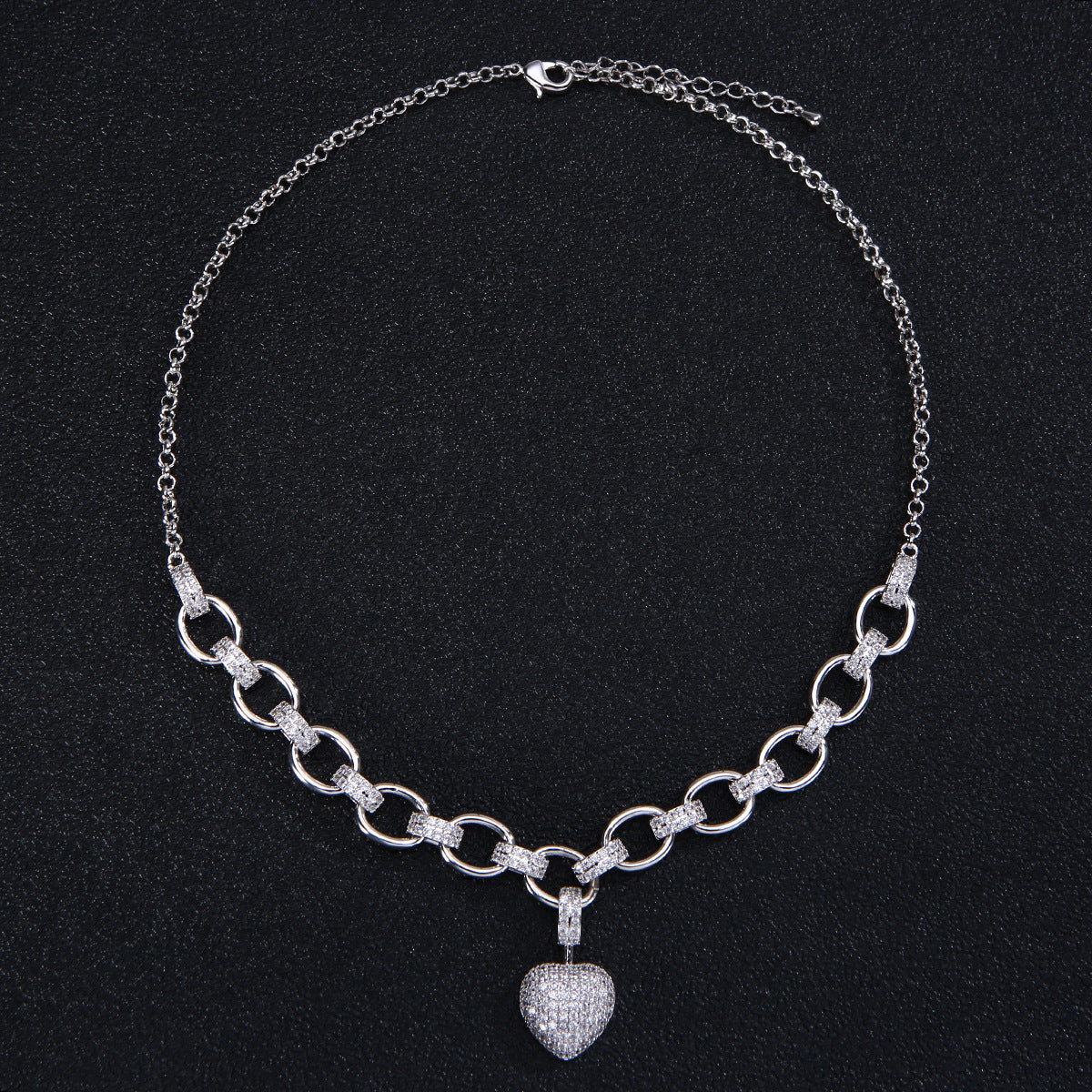 Set collana cuore dorata