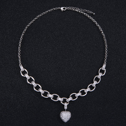 Set collana cuore dorata
