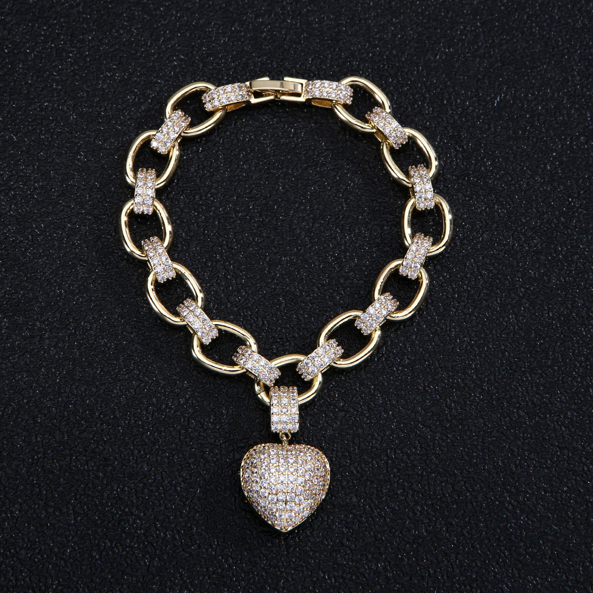 Set collana cuore dorata