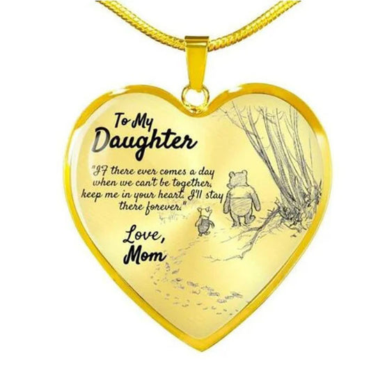Collana ciondolo cuore pesca