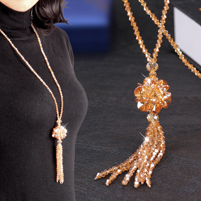 Collana perle cristallo