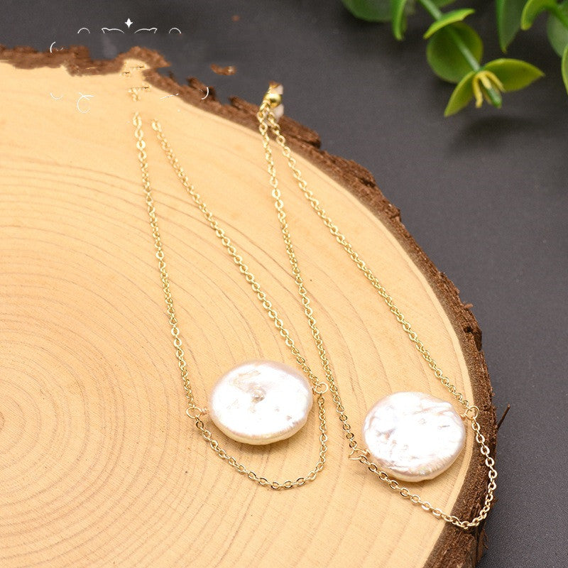 Collana perla barocca bianca