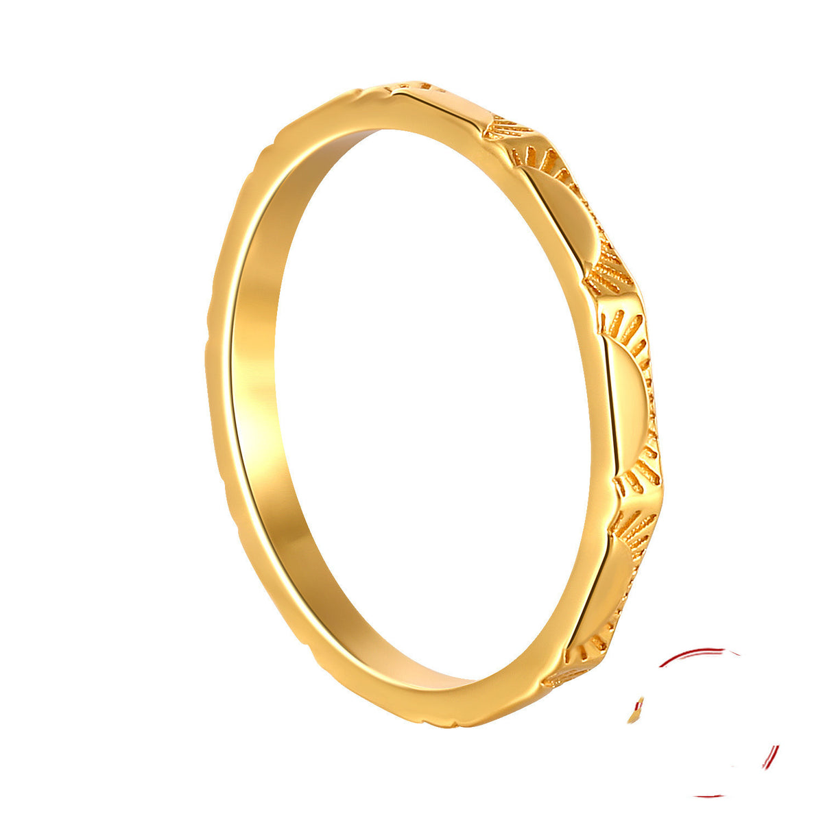 Anello sigillo sole retrò