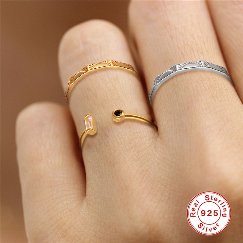 Anello sigillo sole retrò