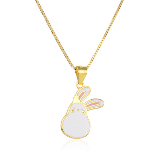 Collana coniglio bianco