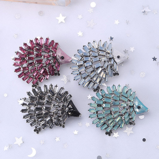 Spilla riccio strass