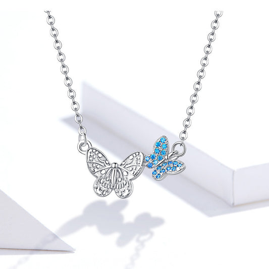 Set collana e anello farfalla