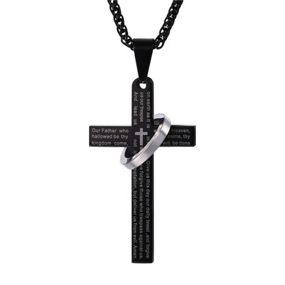 Collana croce con diamanti