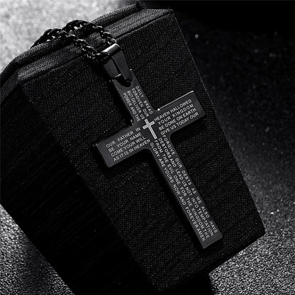 Collana croce con diamanti