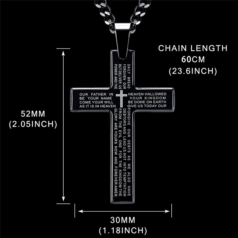 Collana croce con diamanti