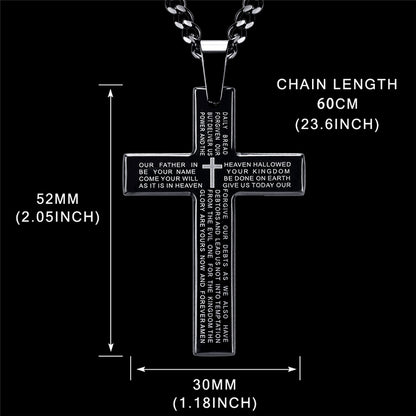 Collana croce con diamanti