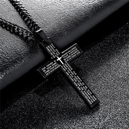Collana croce con diamanti