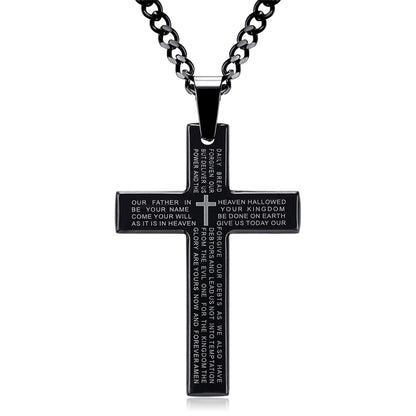 Collana croce con diamanti
