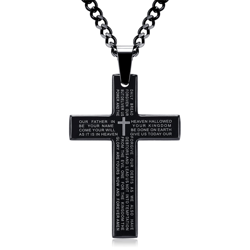 Collana croce con diamanti