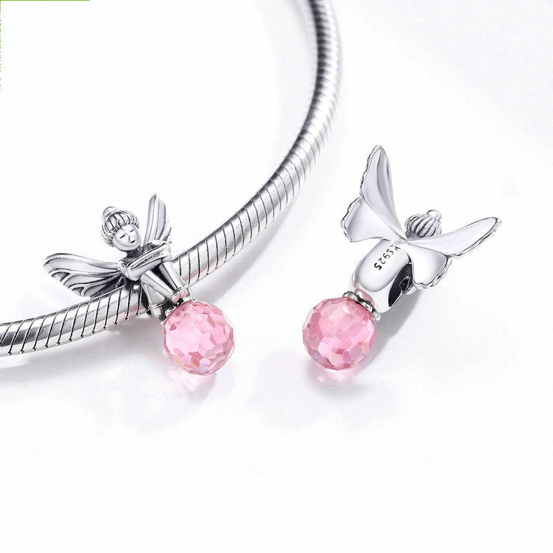 Braccialetto argento sterling con perline