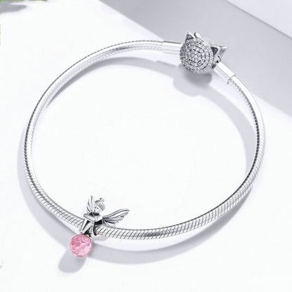 Braccialetto argento sterling con perline
