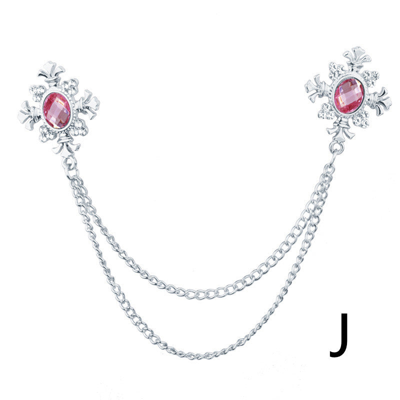 Spilla in strass con croce