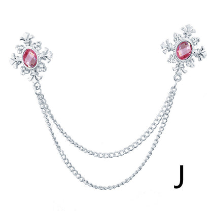 Spilla in strass con croce