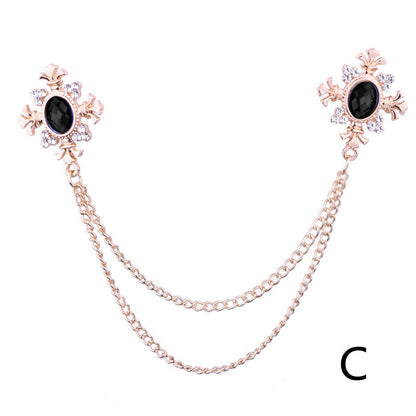 Spilla in strass con croce