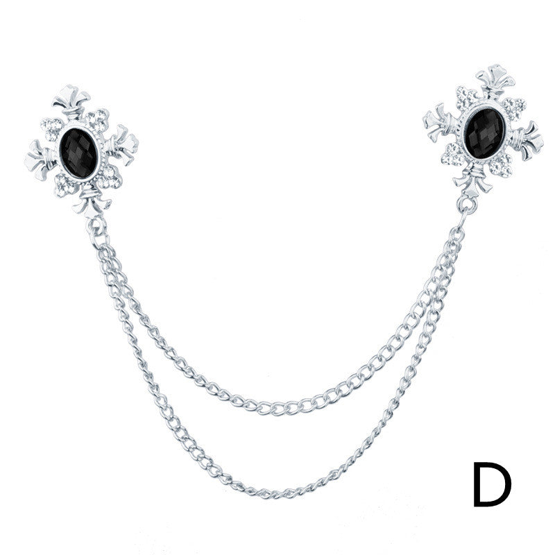 Spilla in strass con croce