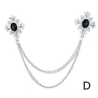 Spilla in strass con croce