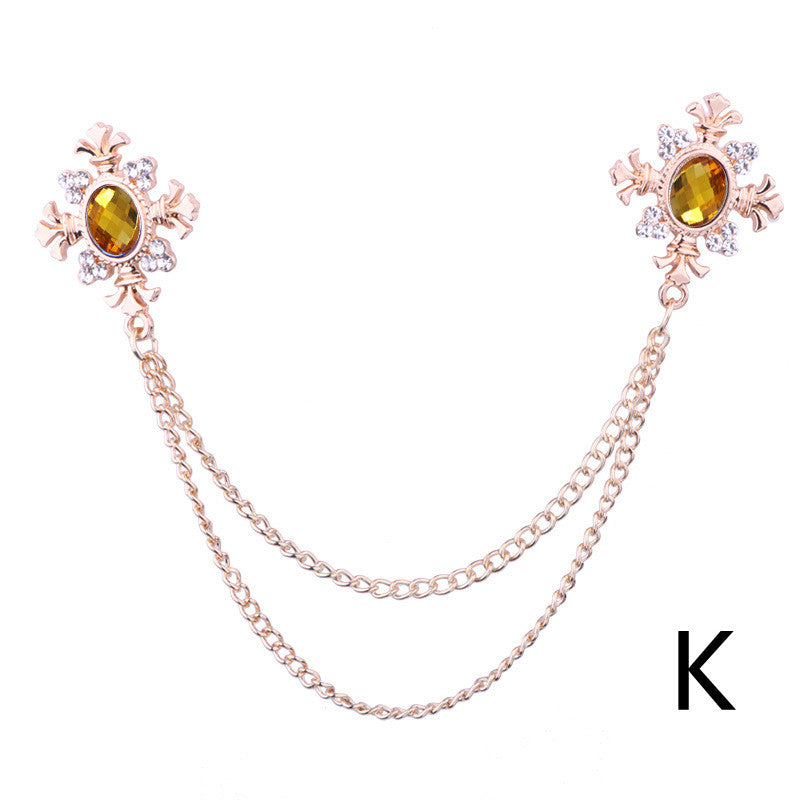 Spilla in strass con croce