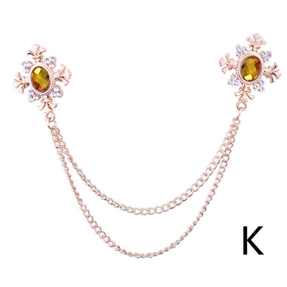 Spilla in strass con croce