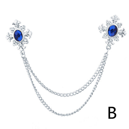 Spilla in strass con croce