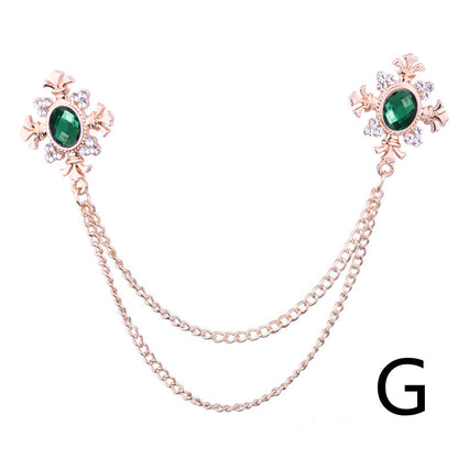 Spilla in strass con croce