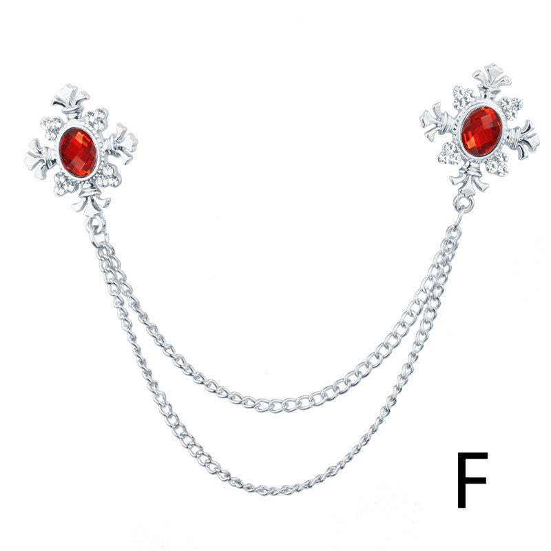 Spilla in strass con croce