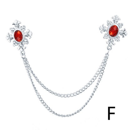 Spilla in strass con croce