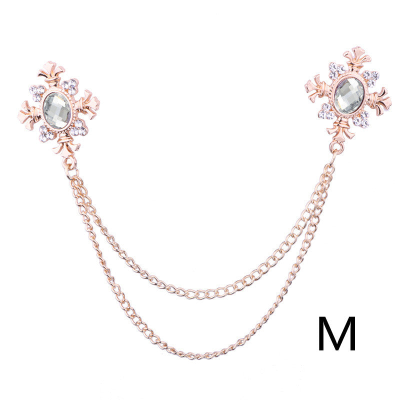 Spilla in strass con croce