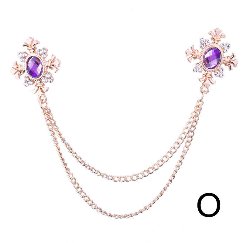 Spilla in strass con croce