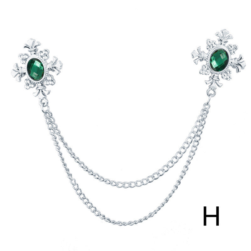 Spilla in strass con croce