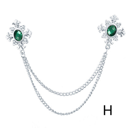 Spilla in strass con croce