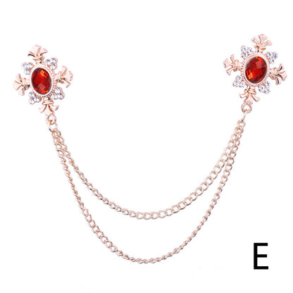 Spilla in strass con croce