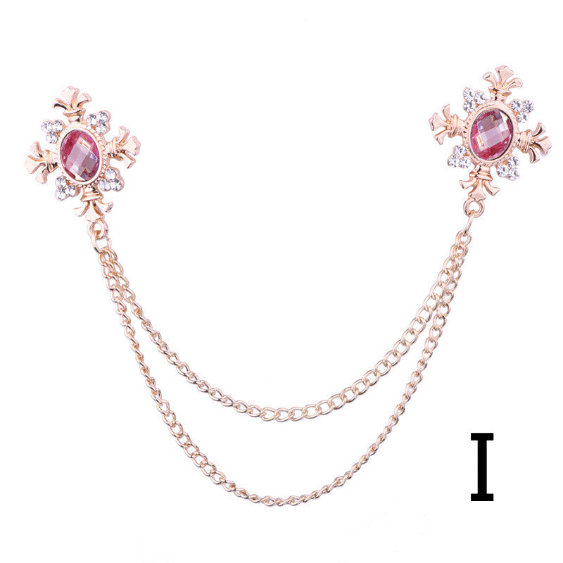 Spilla in strass con croce