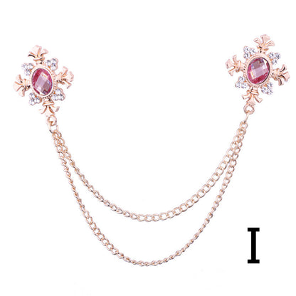 Spilla in strass con croce