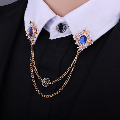 Spilla in strass con croce