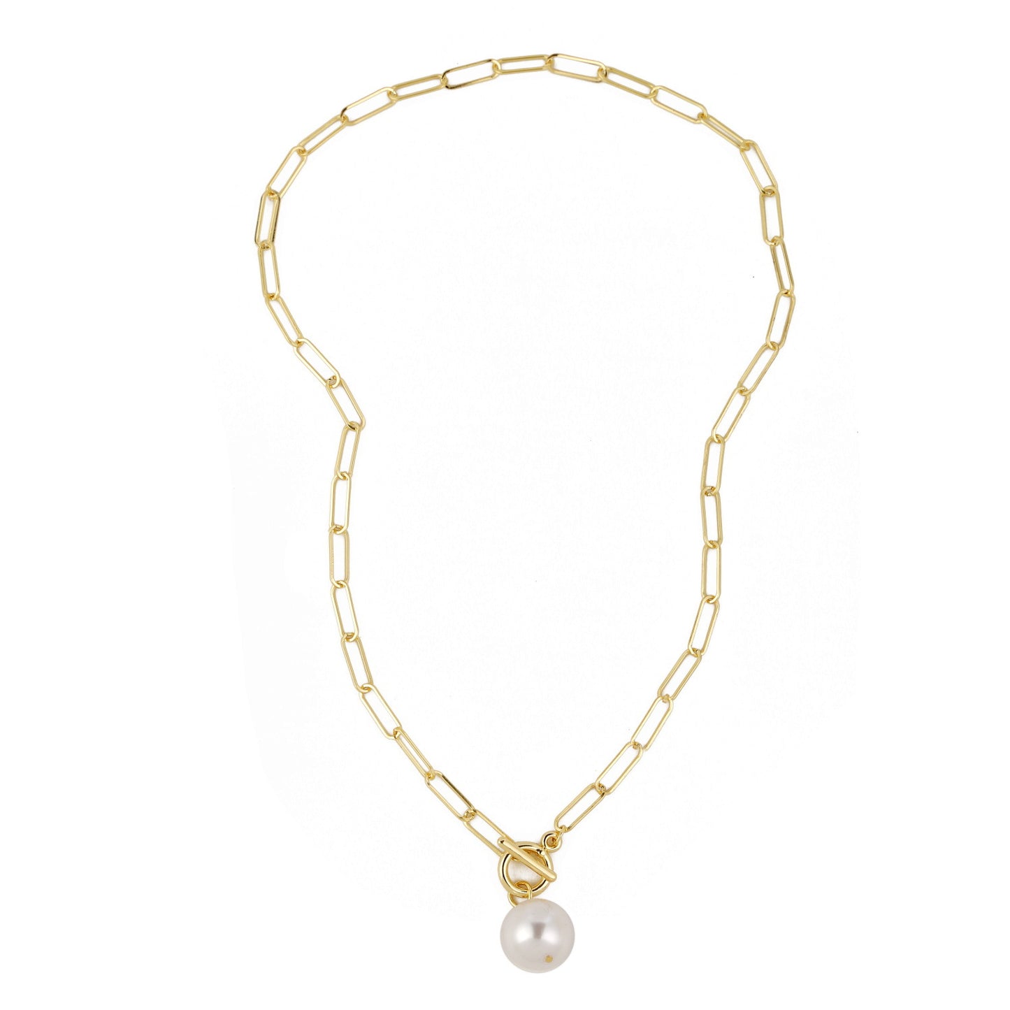 Collana perla naturale multifilo con moneta